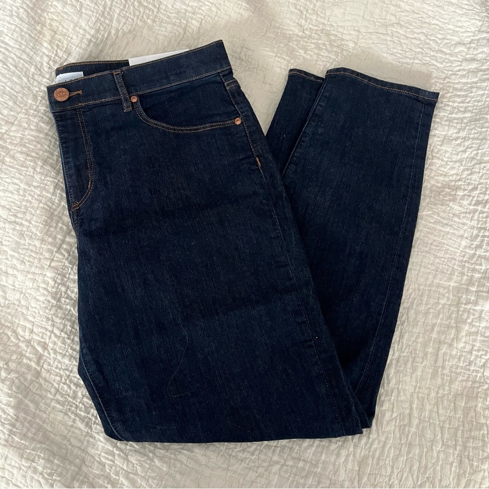 NWT LOFT dark wash skinny jeans